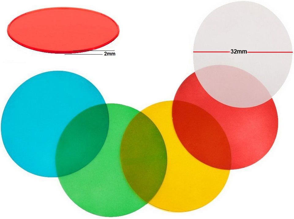 Filtros colores 32mm